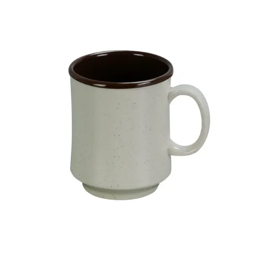 图片 SS-908 芝麻 3″ X 3 3/4″H 两色咖啡杯 – 8 盎司