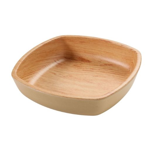图片 WD-2308 木托盘 7 3/4" X 2 1/4" 方碗 25 盎司