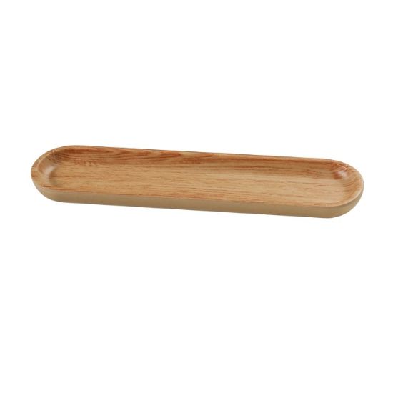 图片 WD-2610 木托盘 10 1/2" X 2 1/4" 长方形寿司托盘
