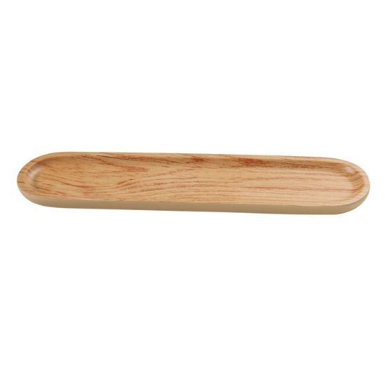 图片 WD-2615 木托盘 15 1/2" X 3 1/2" 长方形寿司托盘