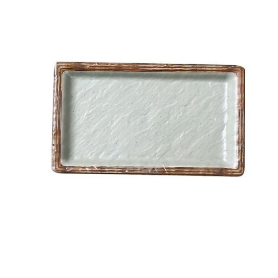 图片 YO-3006 Yoto 6 1/2″ X 3 3/4″ X 3/4″ 深长方形寿司盘