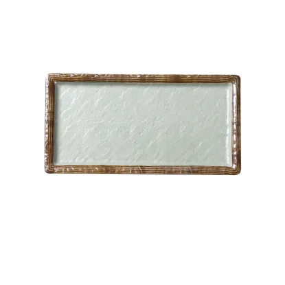 图片 YO-3011 Yoto 11″ X 5 1/2″ X 3/4″ 深长方形寿司盘