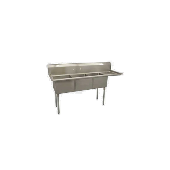 图片 Serv-Ware，D3CWP1818R-18，水槽，(3) 三隔间