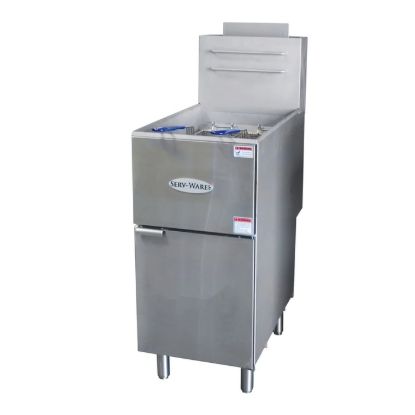 图片 Serv-Ware，SGF-40L，油炸锅，燃气，落地式，全锅
